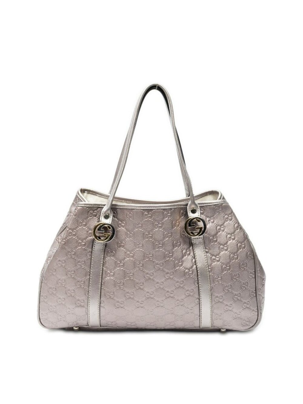 Gucci Twins Tote Metallic Pink Guccissima